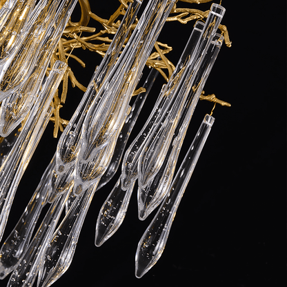 Agnes Round Branch Crystal Chandelier - Lightings Menu