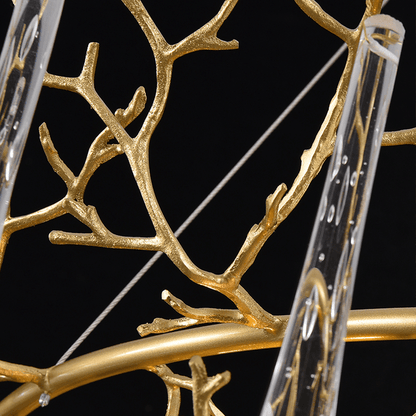 Agnes Round Branch Crystal Chandelier - Lightings Menu