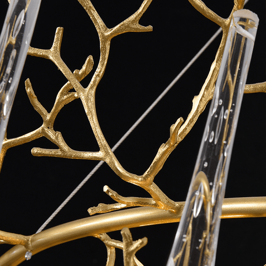 Agnes Round Branch Crystal Chandelier - Lightings Menu