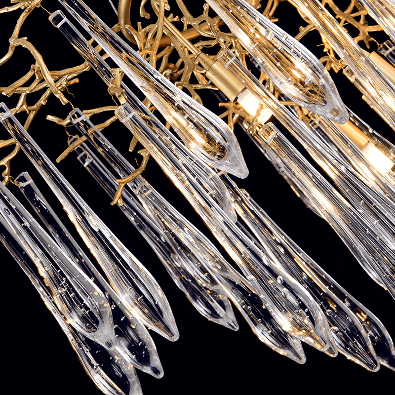Agnes Round Branch Crystal Chandelier - Lightings Menu
