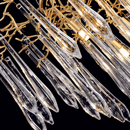 Agnes Round Branch Crystal Chandelier - Lightings Menu