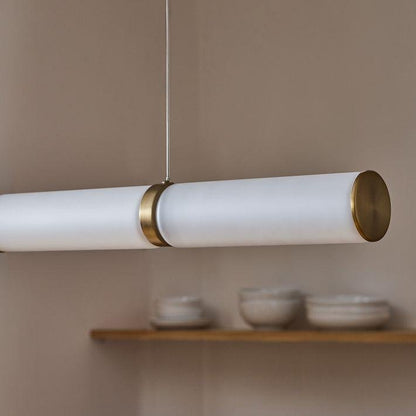 Alabaster Anne Art Linear Chandelier - Lightings Menu
