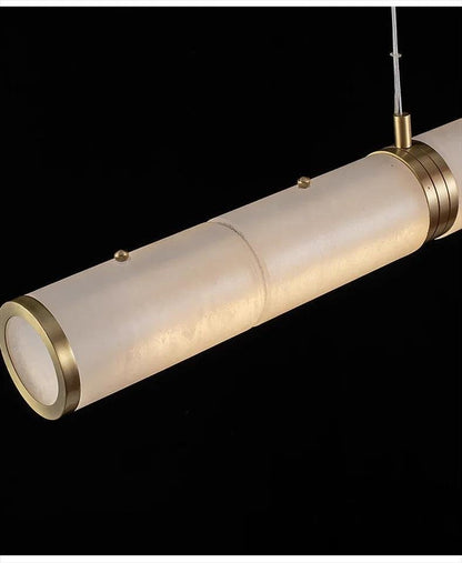 Alabaster Anne Art Linear Chandelier - Lightings Menu
