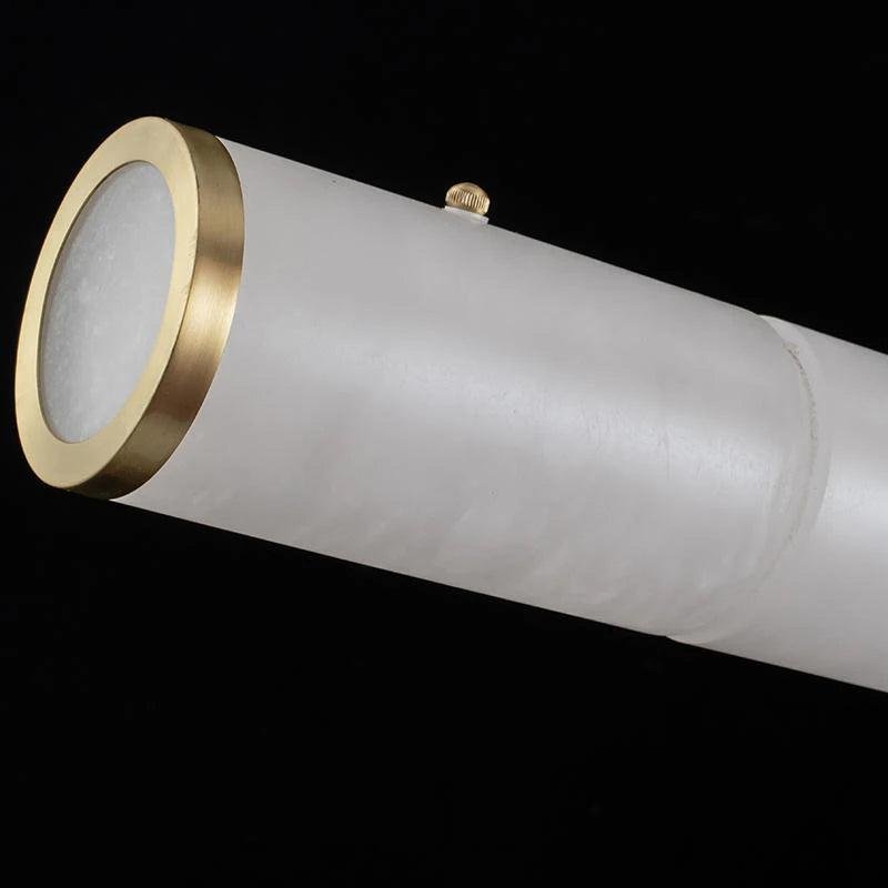 Alabaster Anne Art Linear Chandelier - Lightings Menu
