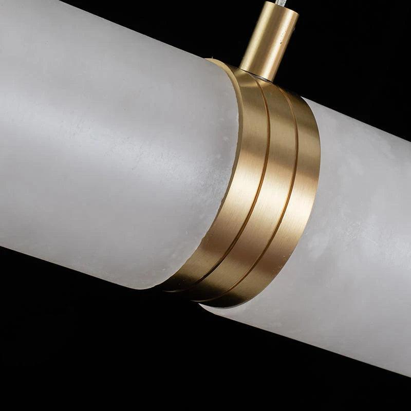 Alabaster Anne Art Linear Chandelier - Lightings Menu