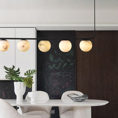 Alabaster Anne Island Chandelier 5 Lights - Lightings Menu