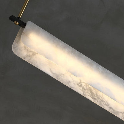 Alabaster Anne Linear Art Chandelier - Lightings Menu