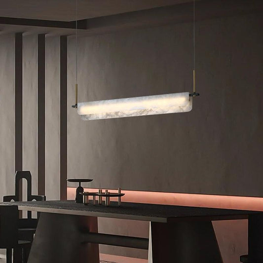 Alabaster Anne Linear Art Chandelier - Lightings Menu