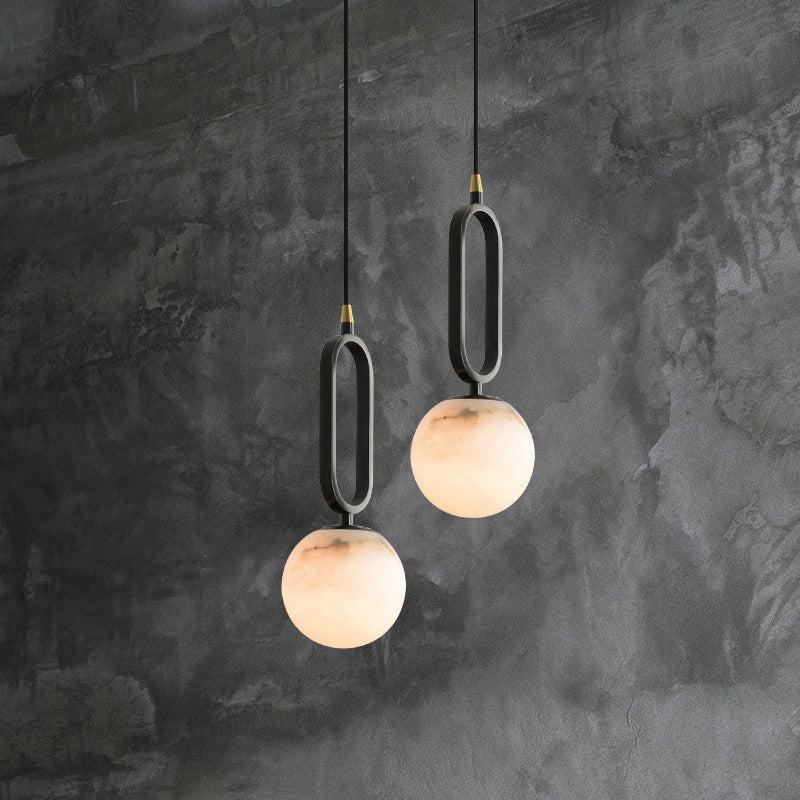 Alabaster Ball Pendant - Lightings Menu