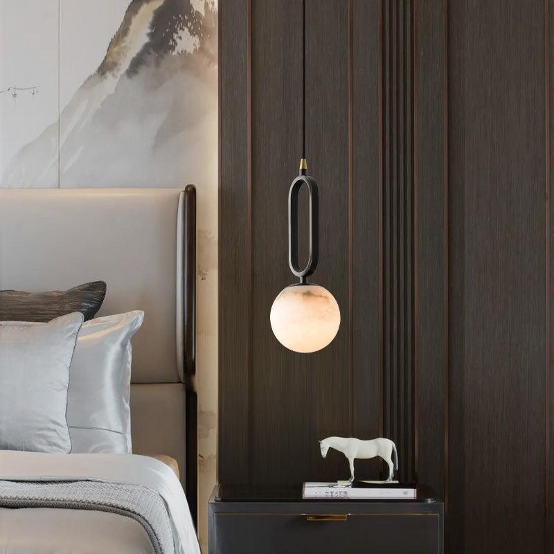 Alabaster Ball Pendant - Lightings Menu