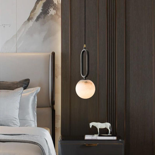 Alabaster Ball Pendant - Lightings Menu