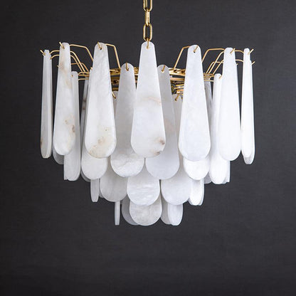 Alabaster Foyer Modern Chandelier - Lightings Menu