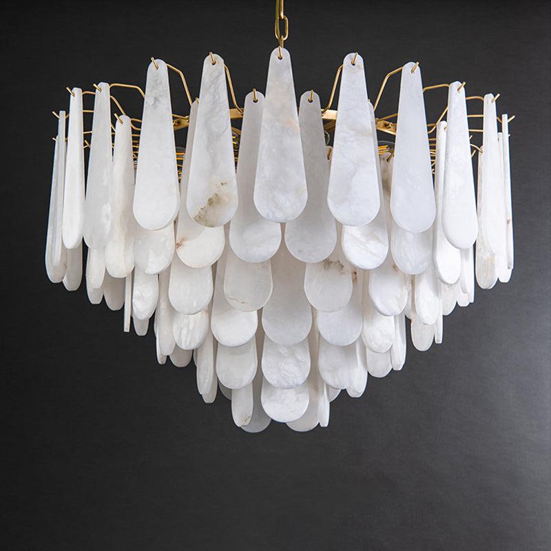 Alabaster Foyer Modern Chandelier - Lightings Menu