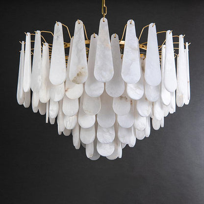 Alabaster Foyer Modern Chandelier - Lightings Menu