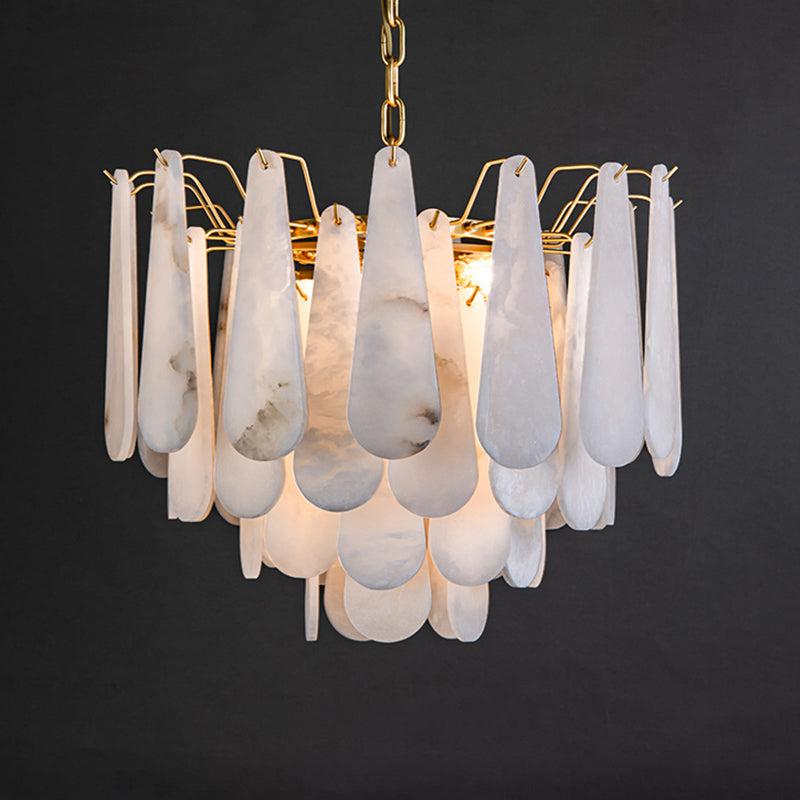 Alabaster Foyer Modern Chandelier - Lightings Menu