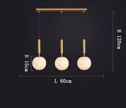 Alabaster Global Rod/Cord Pendant - Lightings Menu