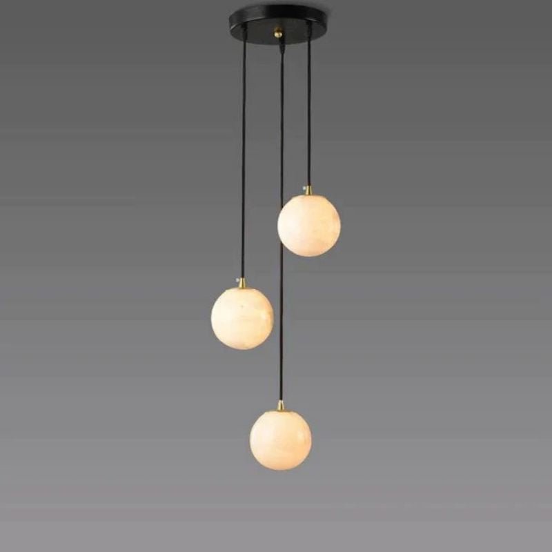 Alabaster Global Wavy Chandelier - Lightings Menu