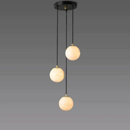 Alabaster Global Wavy Chandelier - Lightings Menu