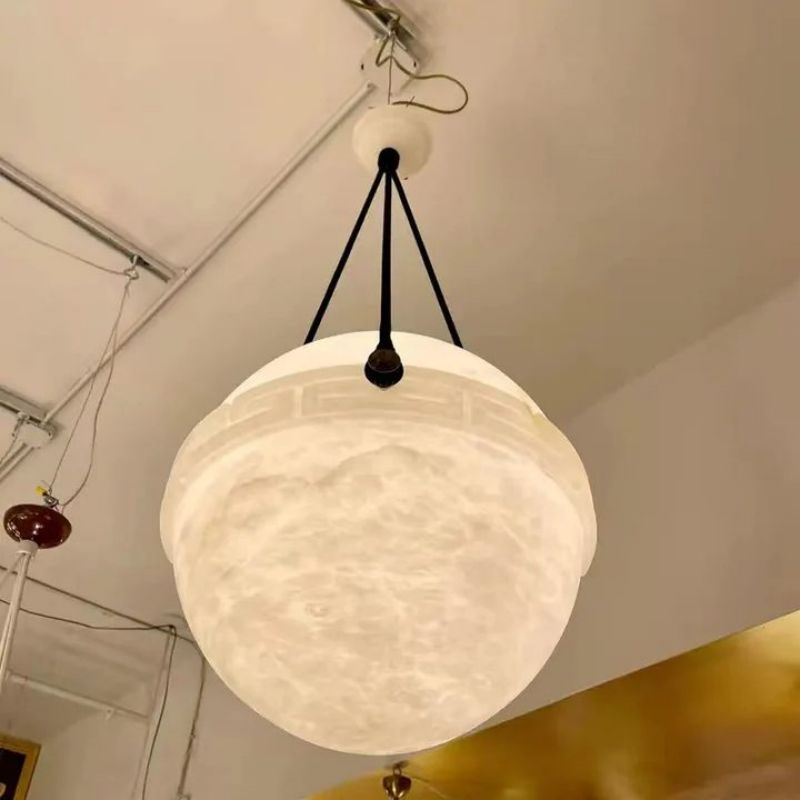 Alabaster Globe Pendant Light - Lightings Menu