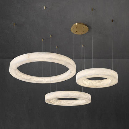 Alabaster Globle Chandelier Light - Lightings Menu