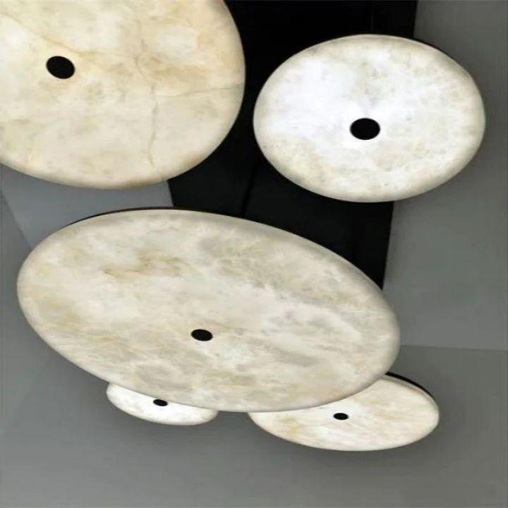 Alabaster Island Shape Mini Pendant Light - Lightings Menu