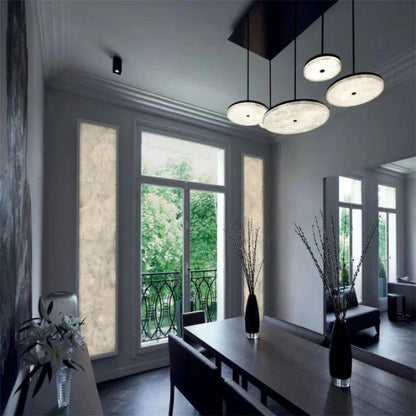 Alabaster Island Shape Mini Pendant Light - Lightings Menu
