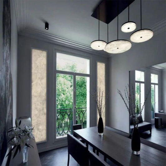 Alabaster Island Shape Mini Pendant Light - Lightings Menu