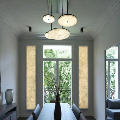 Alabaster Island Shape Mini Pendant Light - Lightings Menu
