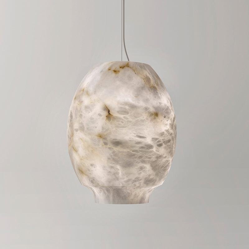 Alabaster Lantern Round Pendant - Lightings Menu