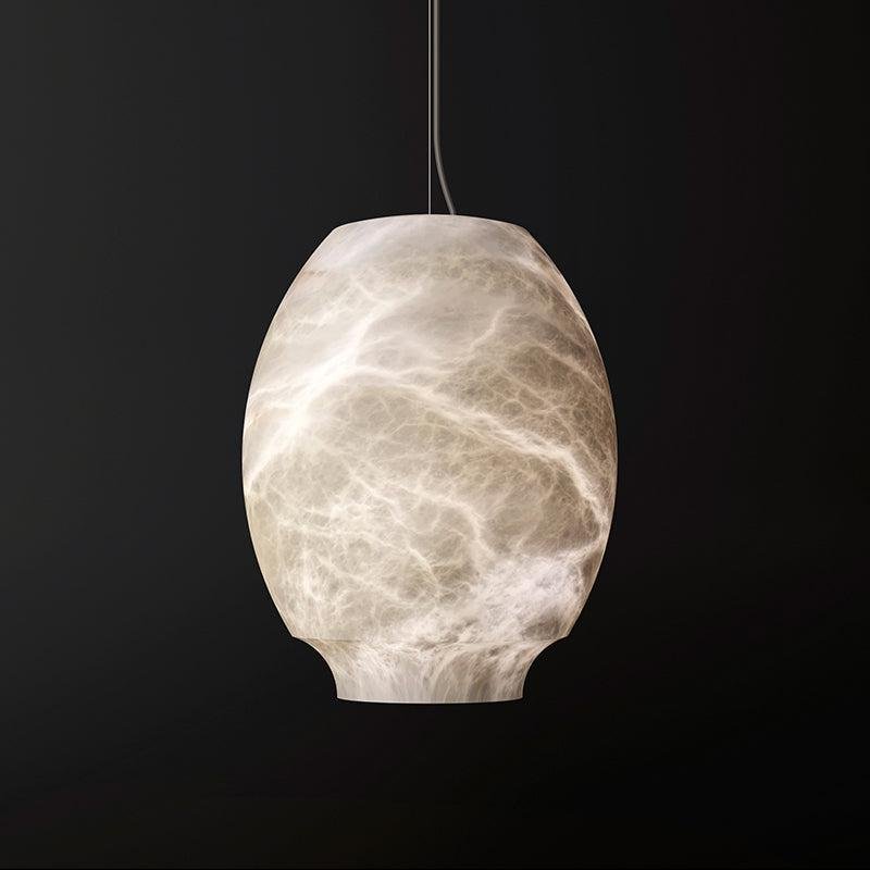 Alabaster Lantern Round Pendant - Lightings Menu