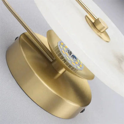 Alabaster Modern Disc Wall Sconce - Lightings Menu