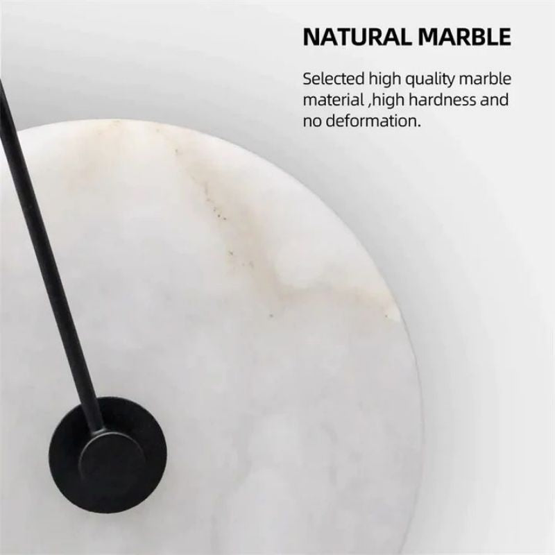 Alabaster Modern Disc Wall Sconce - Lightings Menu