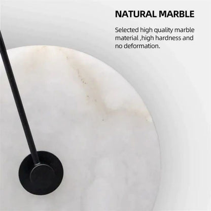 Alabaster Modern Disc Wall Sconce - Lightings Menu