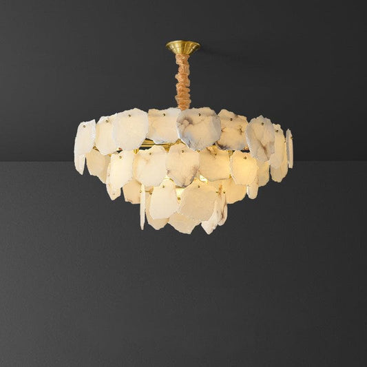 Alabaster Moira Modern Multi - Layer Chandelier - Lightings Menu