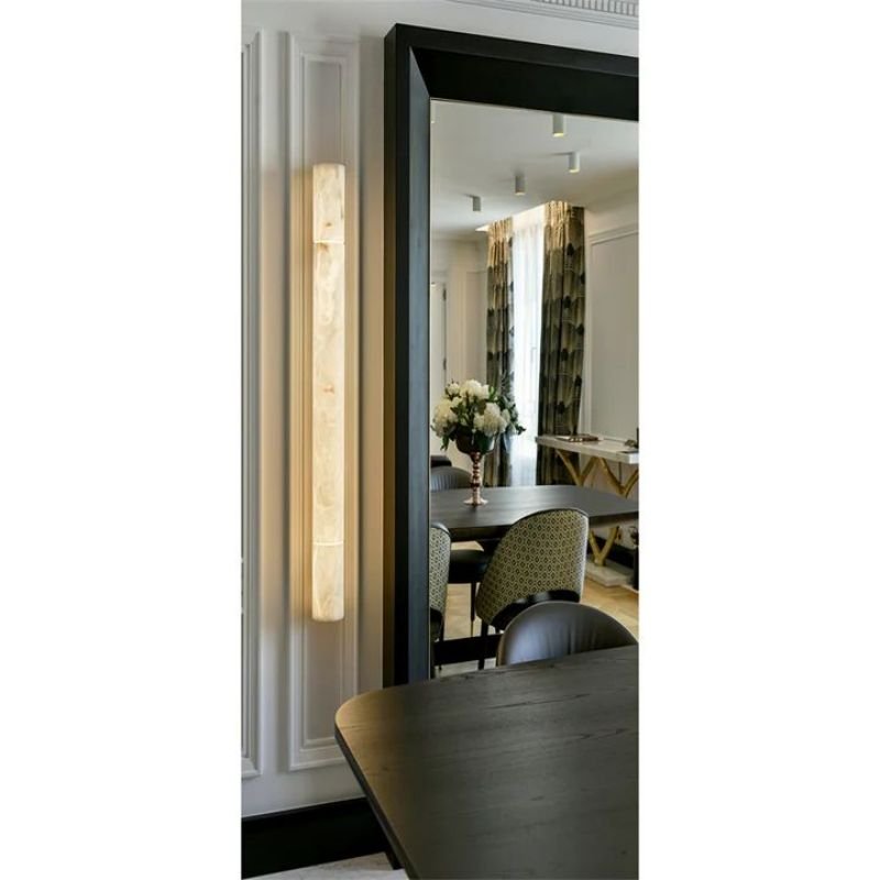 Alabaster Pillar Sconce - Lightings Menu