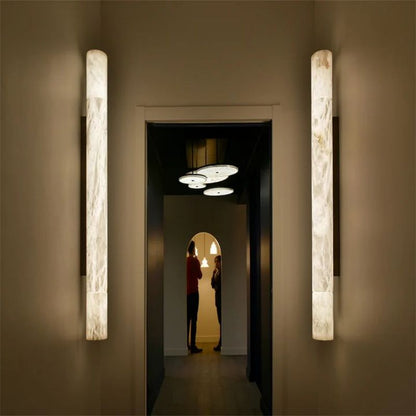Alabaster Pillar Sconce - Lightings Menu