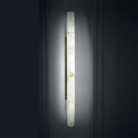 Alabaster Pillar Sconce - Lightings Menu