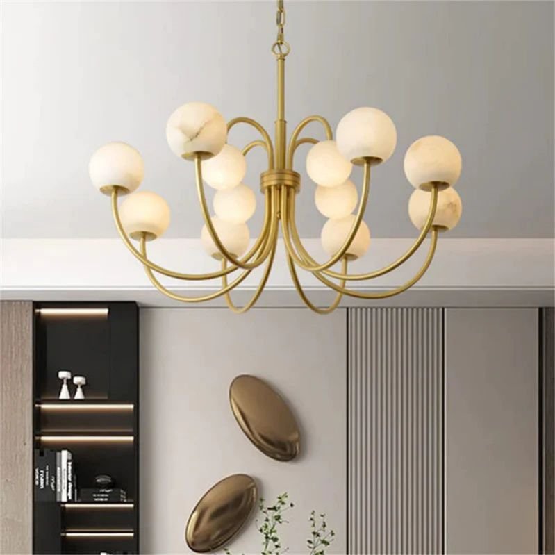 Alabaster Radial Chandelier - Lightings Menu