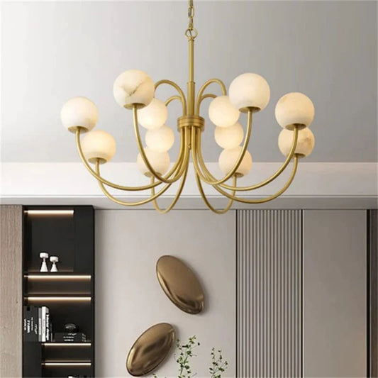 Alabaster Radial Chandelier - Lightings Menu