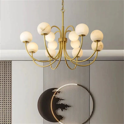 Alabaster Radial Chandelier - Lightings Menu