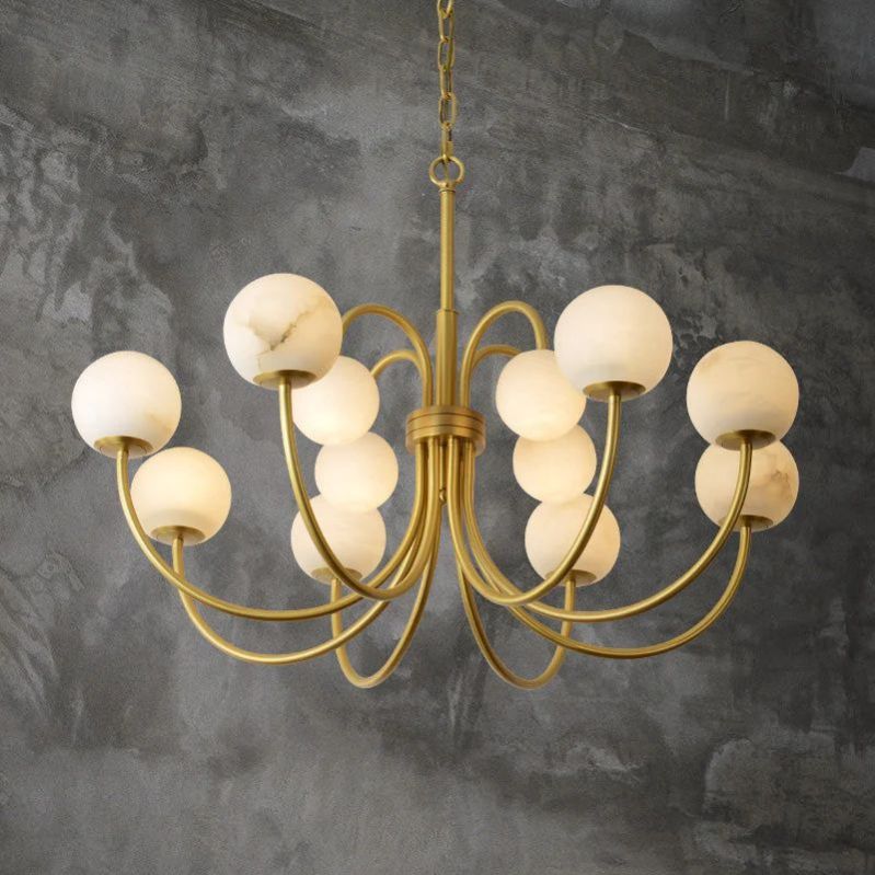 Alabaster Radial Chandelier - Lightings Menu