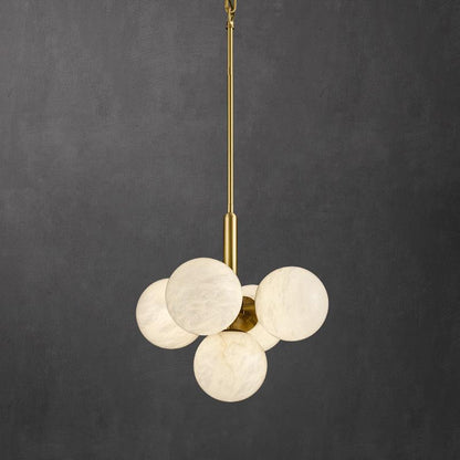 Alabaster Round Art Pendant Light - Lightings Menu