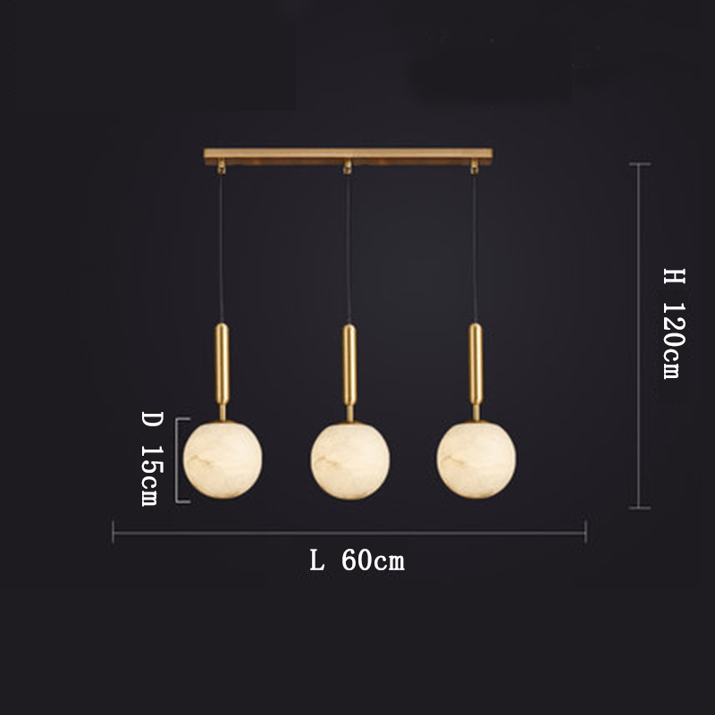Alabaster Round Art Pendant Light - Lightings Menu