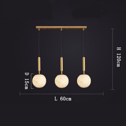 Alabaster Round Art Pendant Light - Lightings Menu