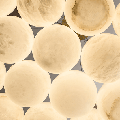 Alabaster Round Art Pendant Light - Lightings Menu