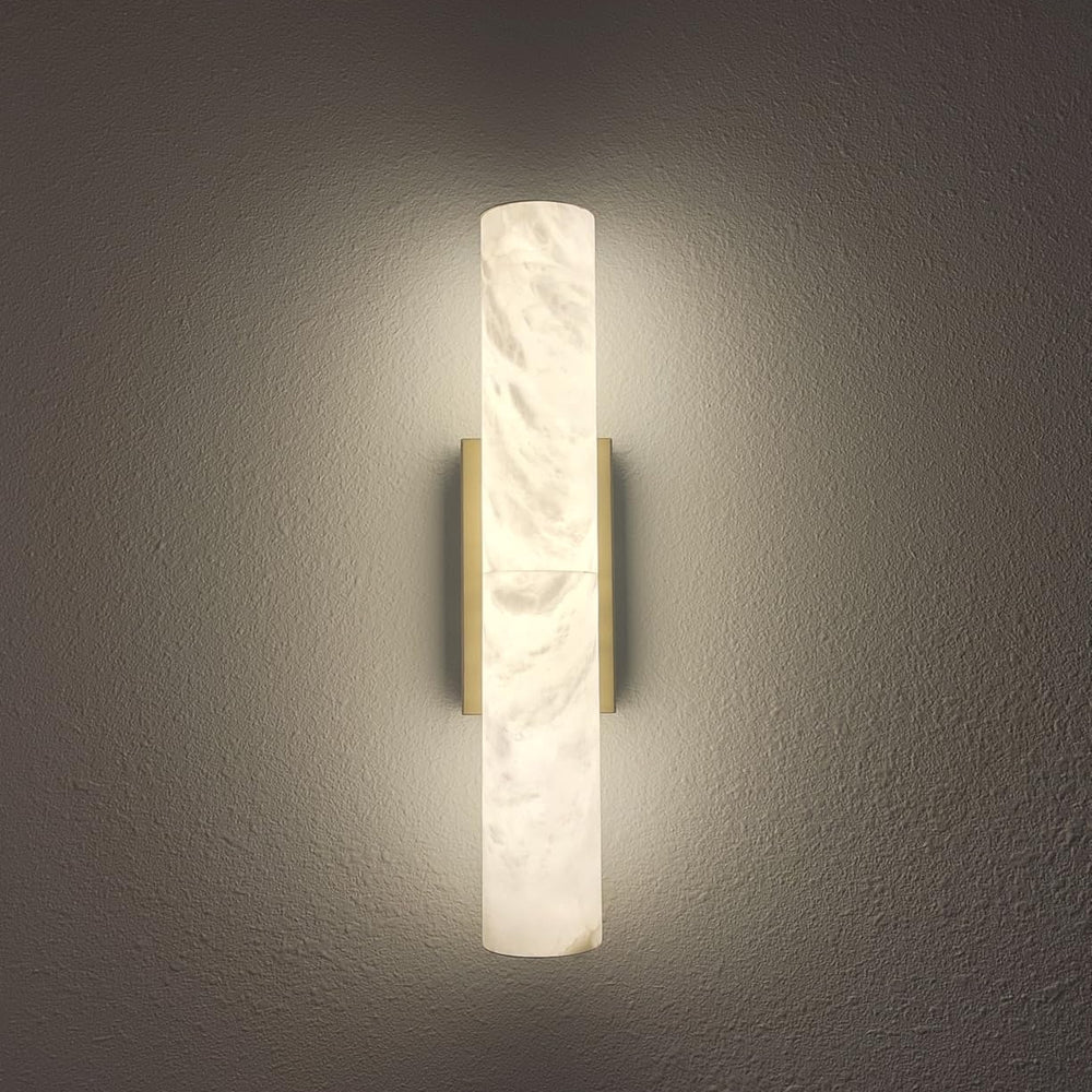 Alabaster Round Tube Wall Sconce - Lightings Menu
