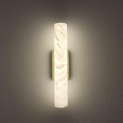 Alabaster Round Tube Wall Sconce - Lightings Menu
