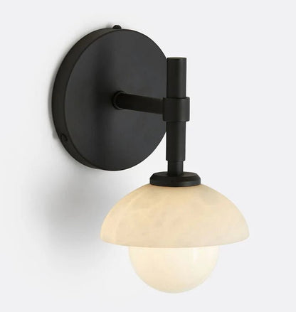Alabaster Shade Greenwich Wall Sconce - Lightings Menu