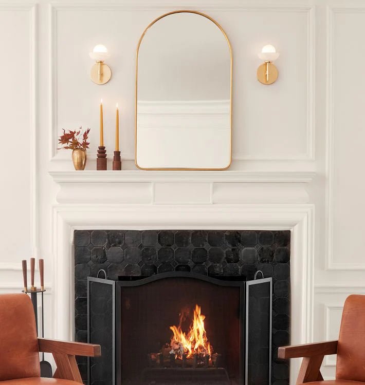 Alabaster Shade Greenwich Wall Sconce - Lightings Menu