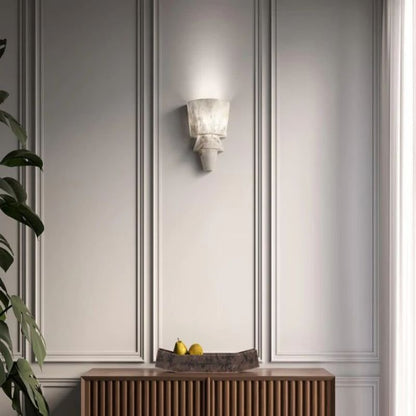 Alabaster Torch Wall Sconce 12” - Lightings Menu